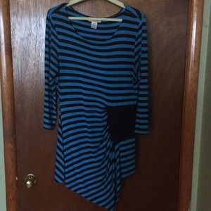 Vintage Davina 80s retro asymmetrical tunic